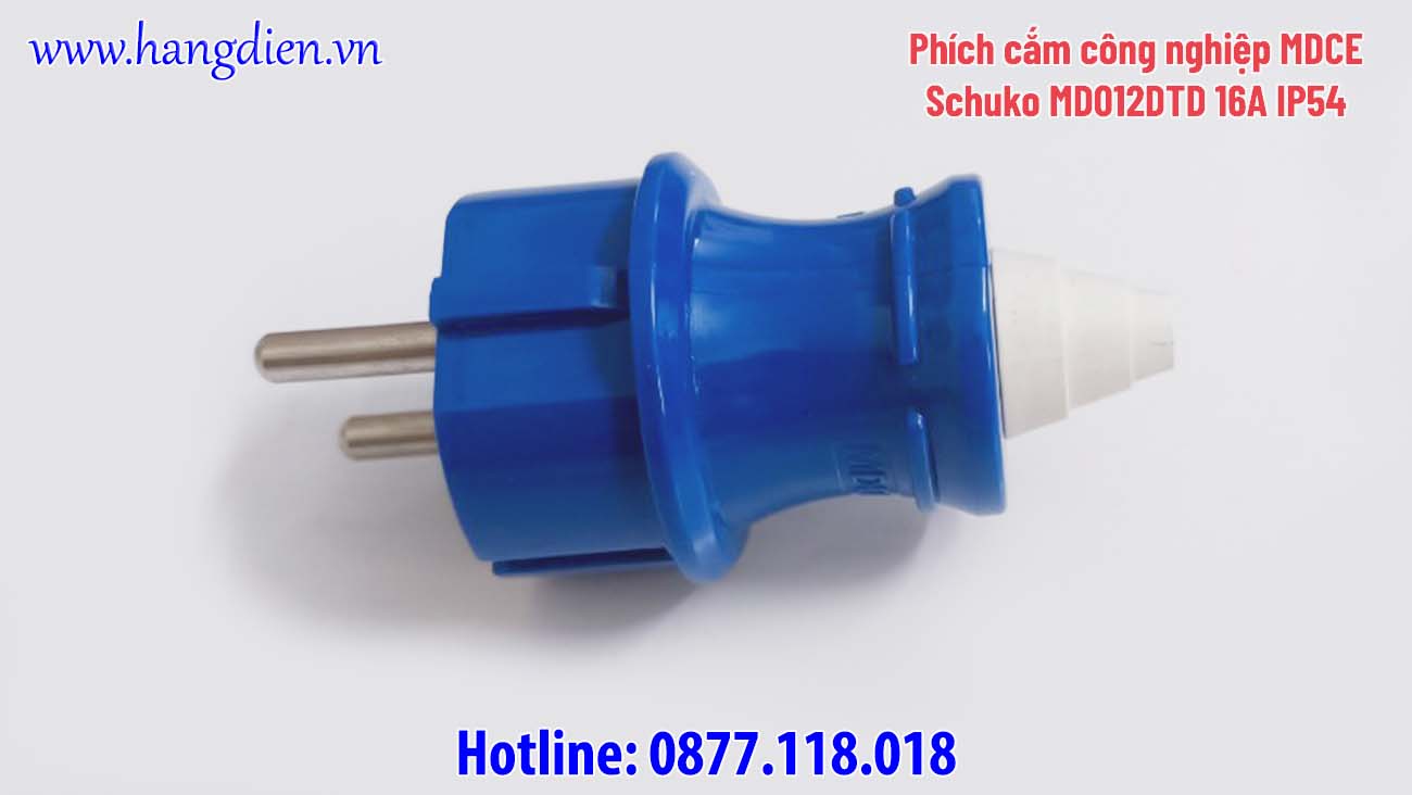 Phích cắm chuẩn Schuko MD012DTD 16A IP54 - Ảnh 2