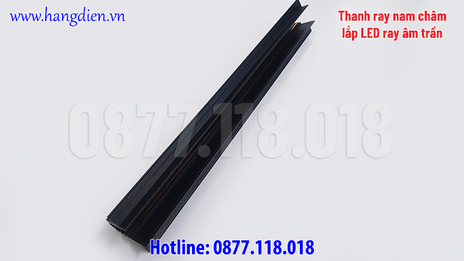 Thanh ray nam châm lắp LED ray âm trần